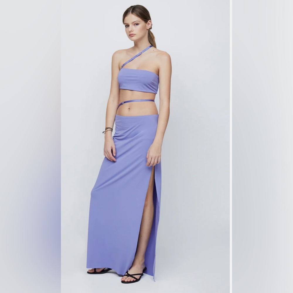 Bec + Bridge Zadie Strap Maxi Skirt in Grape